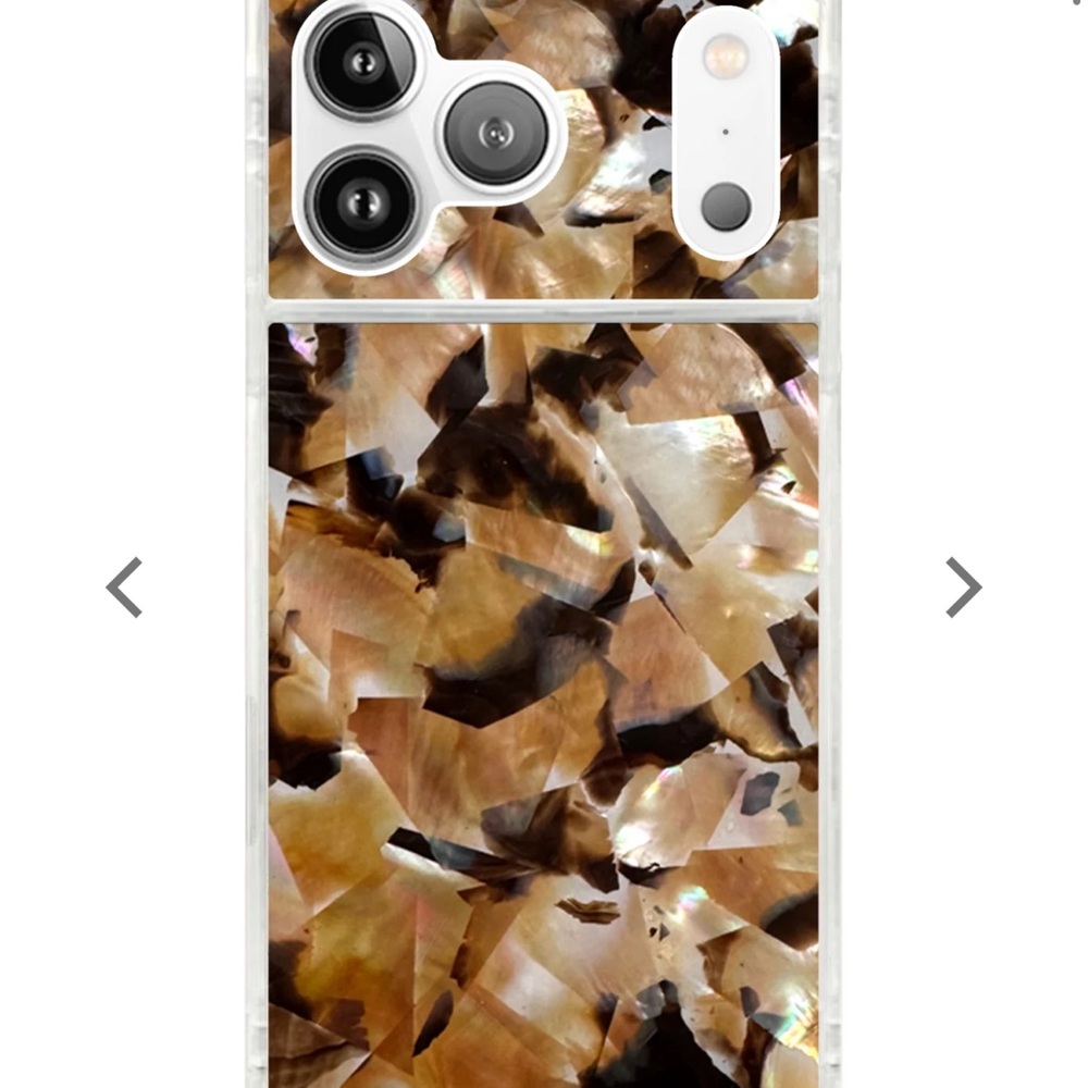 Flaunt Brown Abalone Shell iPhone Case